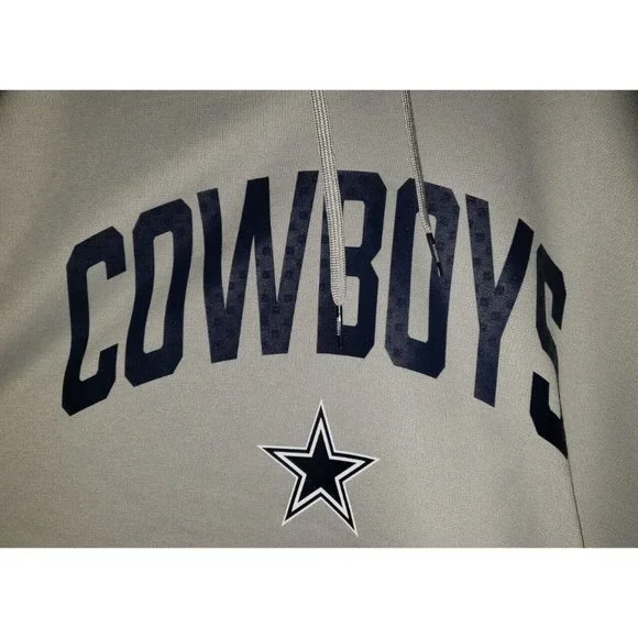 Nike Dallas Cowboys Sideline Therma-FIT Gray Pullover Hoodie Men’s XL New